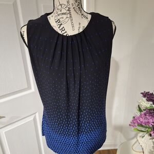 Calvin Klein Collection Black and Blue Blouse